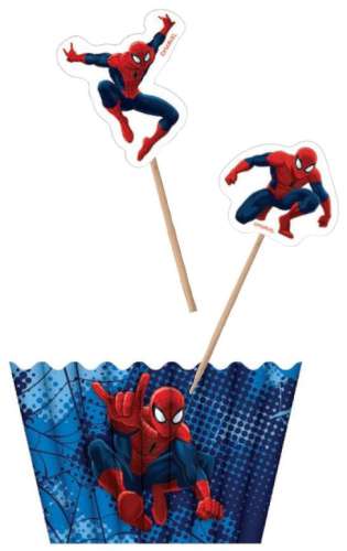 Spiderman Cupcake Decorating Combo - Click Image to Close